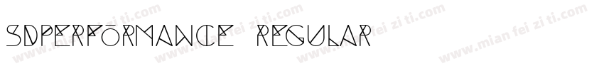 sdperformance Regular字体转换